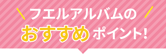 フエルアルバムのおすすめポイント！