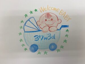 マタニティペイント7　ベビーカー