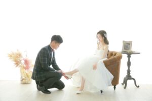 ブライダルフォト　結婚式　ドレス