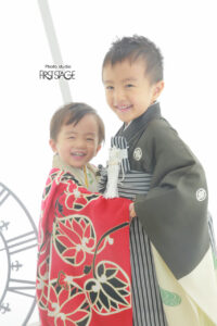 七五三　男の子兄弟