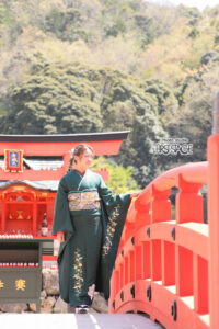 振袖　ロケーションフォト　勝尾寺