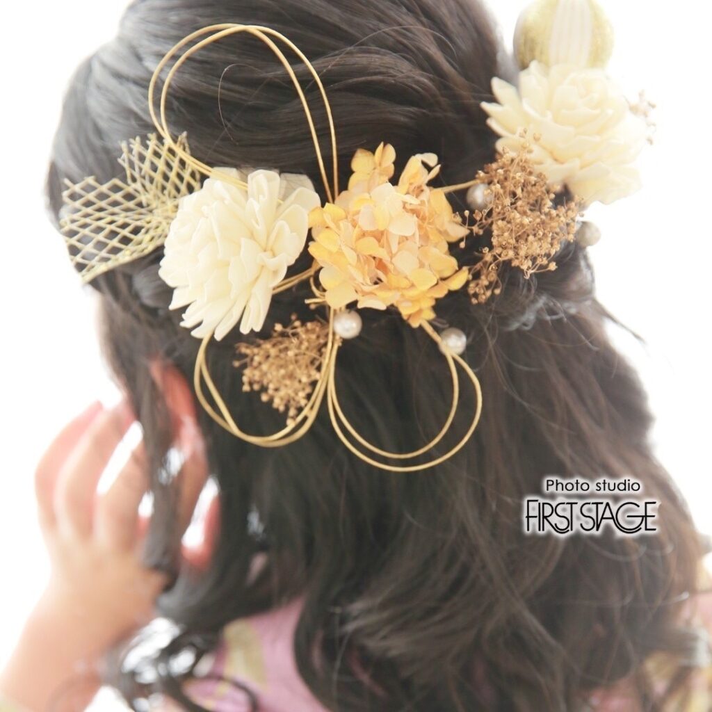 袴　髪飾り　ヘアアレンジ