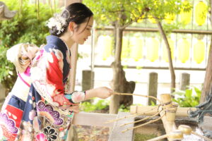 ロケーション撮影　九華公園