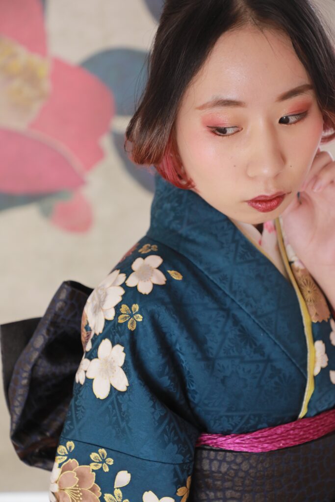 振袖　青