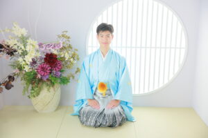 成人　男　袴