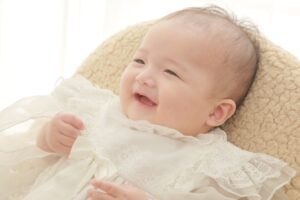 お宮参り　ベビードレス