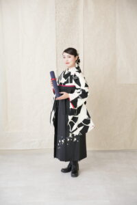 袴　白　黒