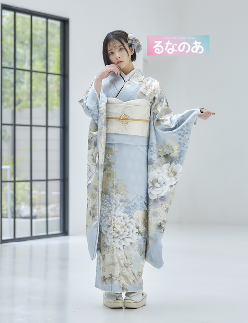 【るなのあ】成人式振袖(みずいろ/くすみ系)ファーストステージ