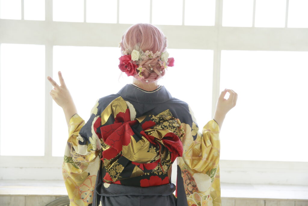 ヘアスタイル　振袖