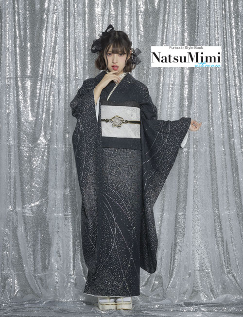 【NATSUMIMI】成人式振袖（黒/単色系）│振袖レンタル＆購入｜大阪・京都・奈良・兵庫・四日市の成人式撮影ならファーストステージへ