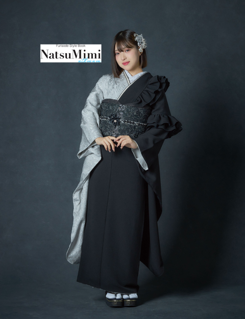 【NATSUMIMI】成人式振袖（黒/バイカラー系）│振袖レンタル＆購入｜大阪・京都・奈良・兵庫・四日市の成人式撮影ならファーストステージへ