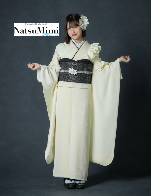 【NATSUMIMI】成人式振袖(白/単色系)│振袖レンタル&購入|大阪・京都・奈良・兵庫・四日市の成人式撮影ならファーストステージへ