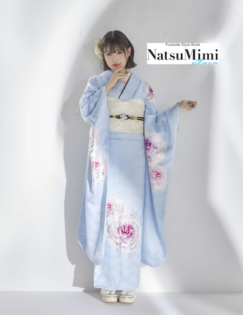 【NATSUMIMI】成人式振袖（水色/くすみ系）│振袖レンタル＆購入｜大阪・京都・奈良・兵庫・四日市の成人式撮影ならファーストステージへ