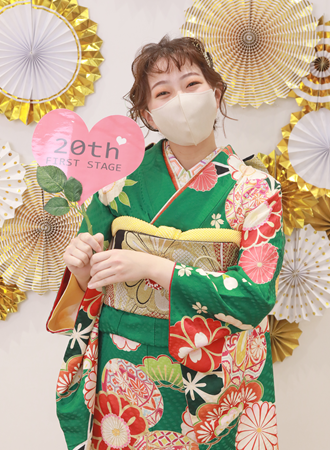 成人式の振袖姿