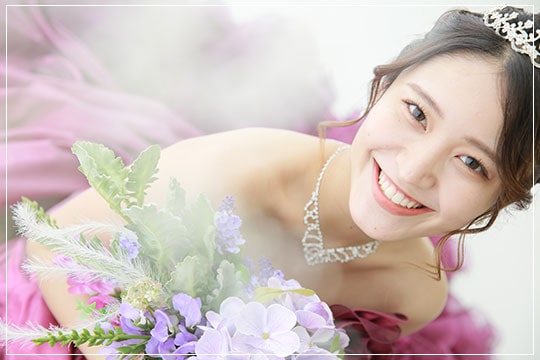 成人式ドレス撮影・友だちと一緒