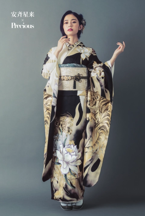 安斉星来×Preciousの振袖