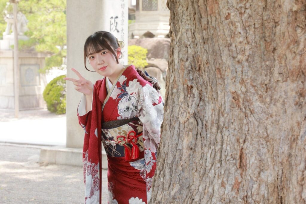 振袖　ロケーションフォト