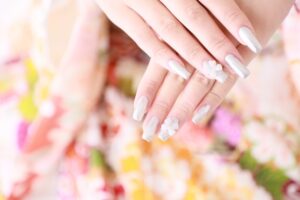 振袖ネイル リボンパーツ