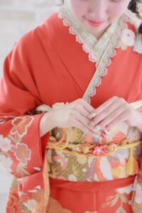 振袖　ネイル