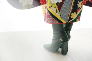 振袖 ブーツ 個性