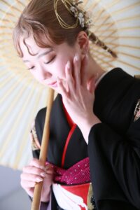 成人式ヘア　一束ヘア