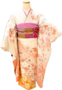 破格セール　白　ピンク　振袖