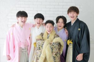 成人式　男　スーツ撮影　袴撮影
