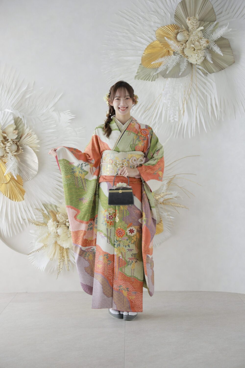 花柄振袖