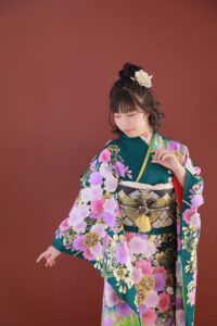 振袖　赤