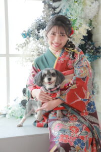 振袖ツーショット