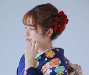 成人式　髪型　髪飾り