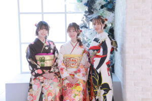 振袖　前撮り　姉妹　友達