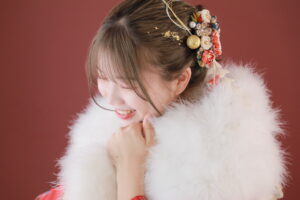 成人式　ヘア　髪飾り　振袖