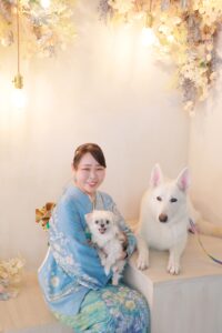 成人式　前撮り　ペット
