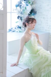 成人　前撮り　ドレス