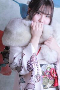 振袖　成人　前撮り　ショール