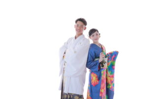 成人式　家族写真
