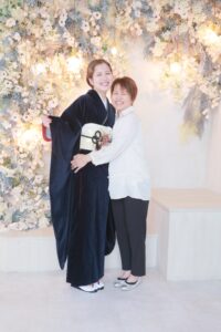 振袖家族写真　ママ