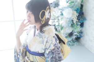 成人式　髪型　髪飾り
