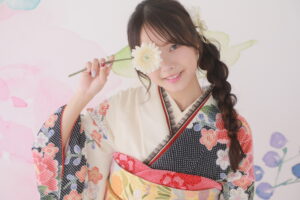 振袖　ヘア　長さ　アレンジ　リメイク