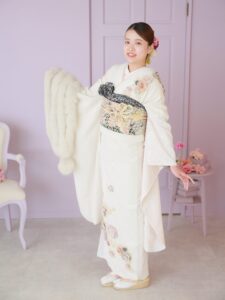 振袖　白
