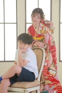 振袖　きょうだい写真