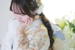 振袖　白