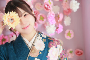振袖　写真　なんば