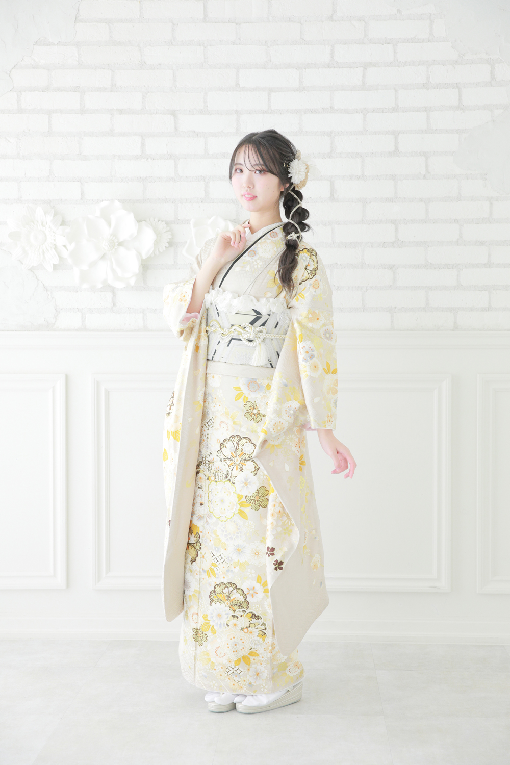 くすみカラー振袖