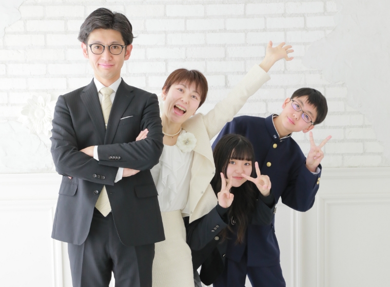 何気ない日に、家族写真