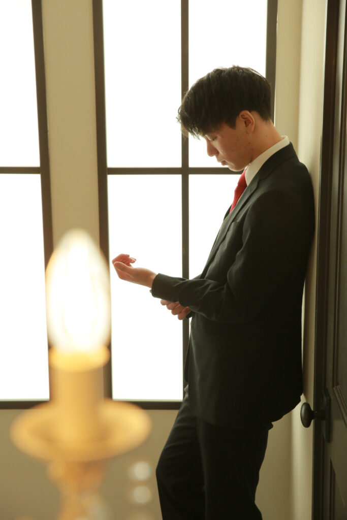 #ハタチ男子 スーツフォト 成人式写真 男