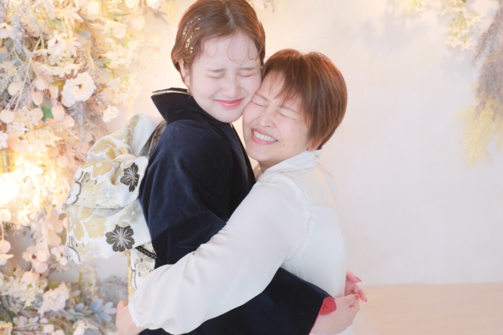 成人式　写真　親