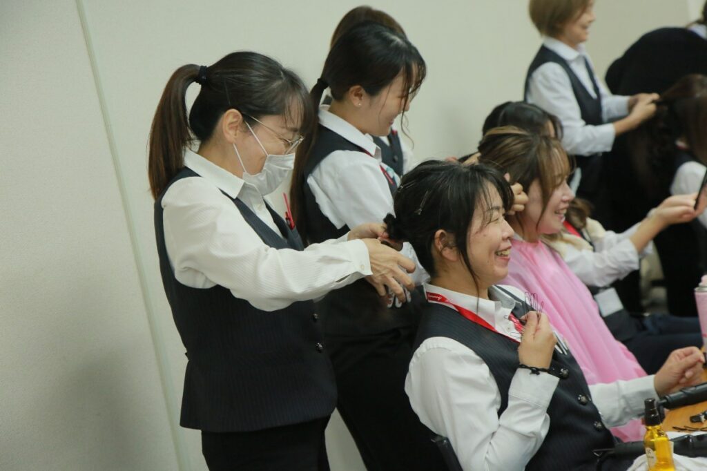 ヘア研修　勉強会　社内研修