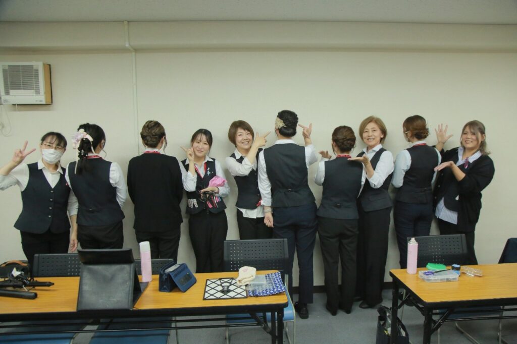 ヘア研修　社内研修　勉強会